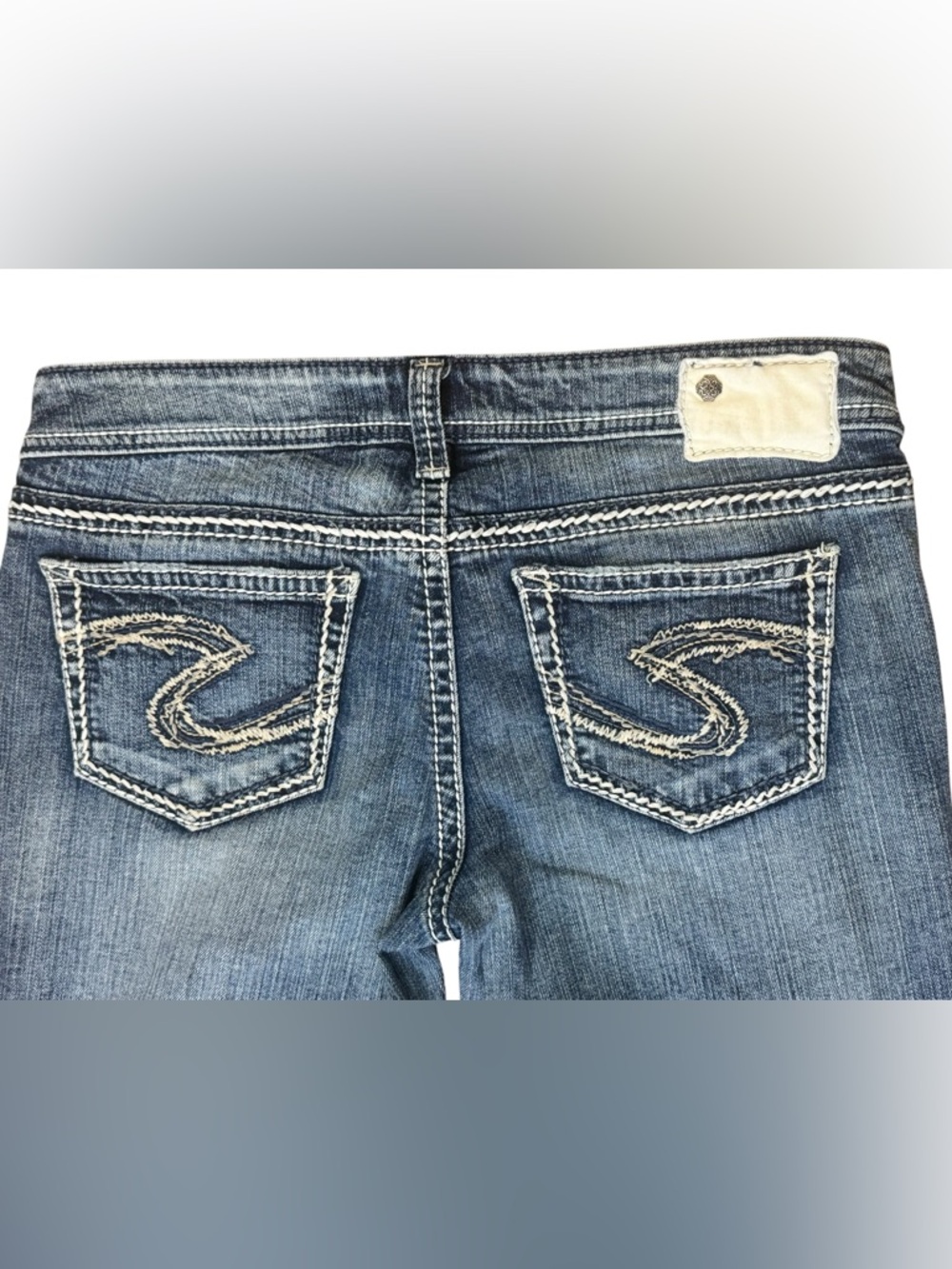 Silver Jeans Co. Women's Blue Aiko Denim Bootcut Jeans, Size 29x31 - Picture 8 of 12